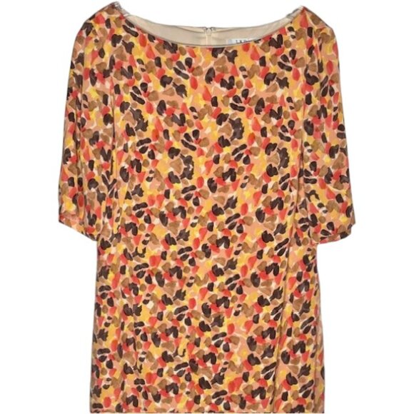 LK Bennett DR/Ariel 100% Silk Cocktail Dress - Watercolor Rose - 8 - Picture 3 of 12